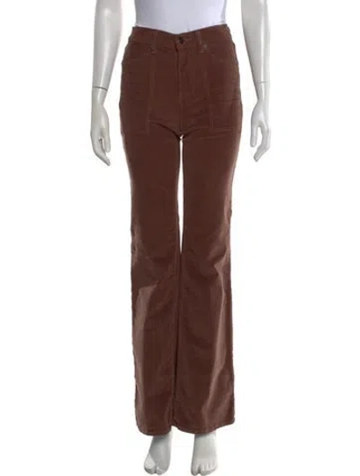 Pre-owned Veronica Beard Wide Leg Pants In Brown