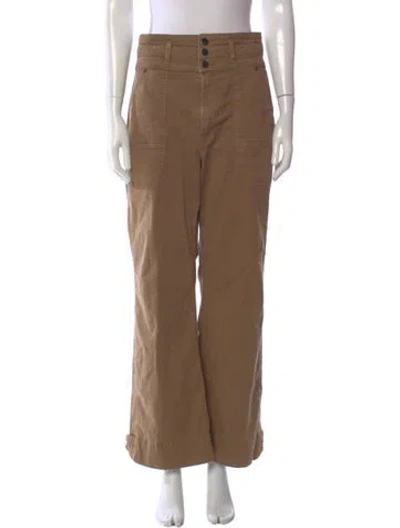 Pre-owned Veronica Beard Wide Leg Pants In Brown