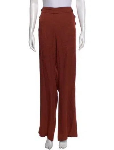 Pre-owned Veronica Beard Wide Leg Pants In Brown