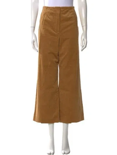 Pre-owned Veronica Beard Wide Leg Pants In Brown