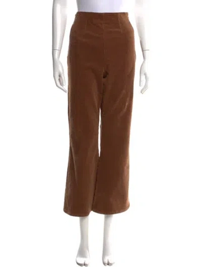 Pre-owned Veronica Beard Wide Leg Pants In Brown