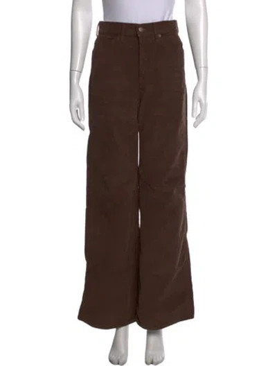 Pre-owned Veronica Beard Wide Leg Pants In Brown