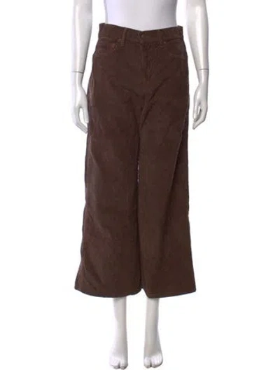 Pre-owned Veronica Beard Wide Leg Pants In Brown