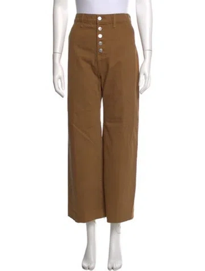 Pre-owned Veronica Beard Wide Leg Pants In Brown