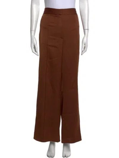Pre-owned Veronica Beard Wide Leg Pants In Brown