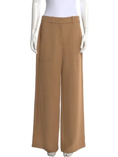 Pre-owned Veronica Beard Wide Leg Pants In Brown
