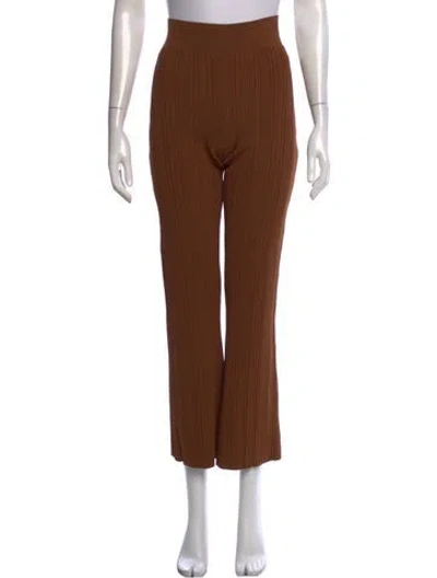 Pre-owned Veronica Beard Wide Leg Pants In Brown