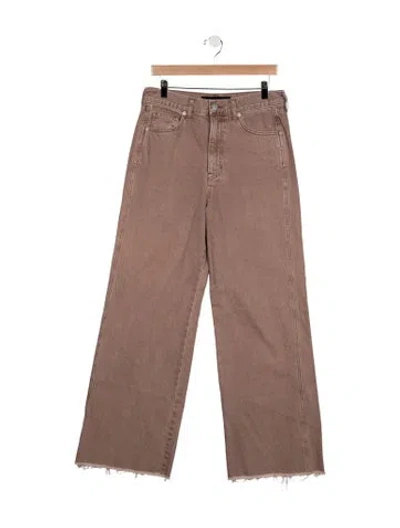 Pre-owned Veronica Beard Wide Leg Pants In Brown
