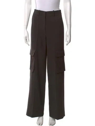 Pre-owned Veronica Beard Wide Leg Pants In Brown