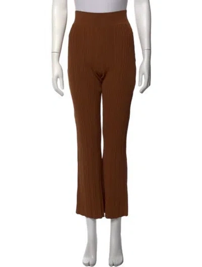 Pre-owned Veronica Beard Wide Leg Pants In Brown