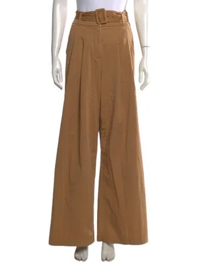 Pre-owned Veronica Beard Wide Leg Pants In Brown