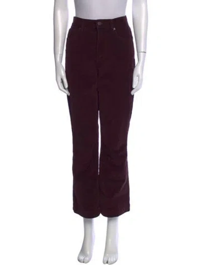 Pre-owned Veronica Beard Wide Leg Pants In Burgundy