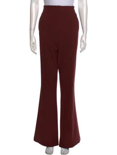 Pre-owned Veronica Beard Wide Leg Pants In Burgundy