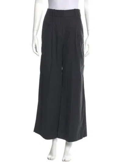 Pre-owned Veronica Beard Wide Leg Pants In Gray