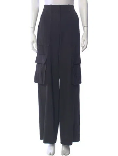 Pre-owned Veronica Beard Wide Leg Pants In Gray
