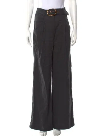 Pre-owned Veronica Beard Wide Leg Pants In Gray
