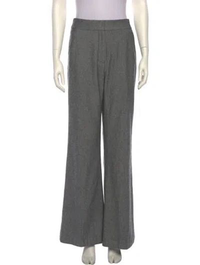 Pre-owned Veronica Beard Wide Leg Pants In Gray