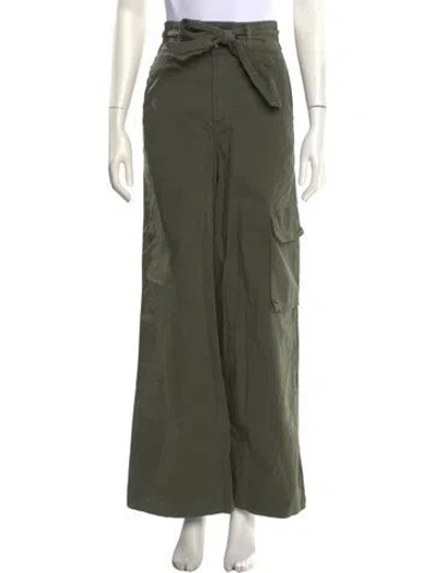 Pre-owned Veronica Beard Wide Leg Pants In Green