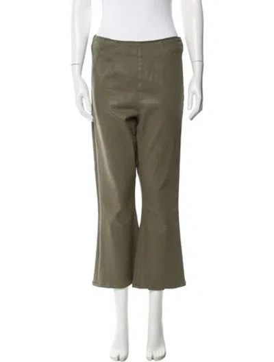 Pre-owned Veronica Beard Wide Leg Pants In Green