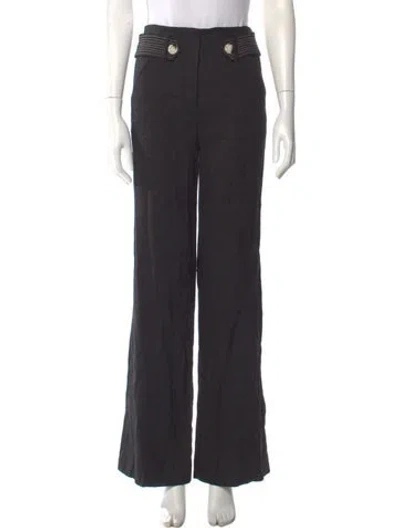 Pre-owned Veronica Beard Wide Leg Pants In Green