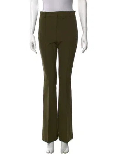 Pre-owned Veronica Beard Wide Leg Pants In Green