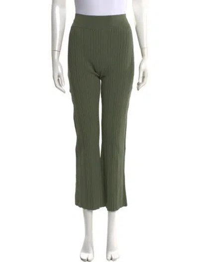 Pre-owned Veronica Beard Wide Leg Pants In Green