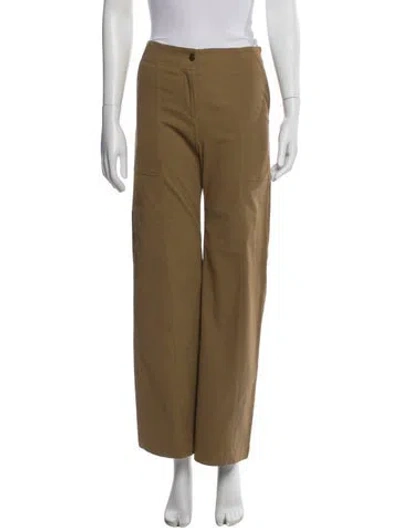 Pre-owned Veronica Beard Wide Leg Pants In Green
