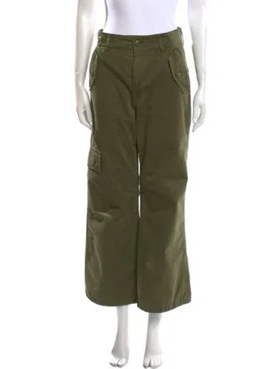 Pre-owned Veronica Beard Wide Leg Pants In Green