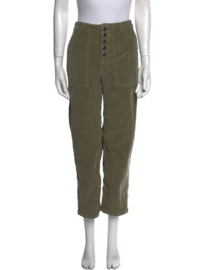 Pre-owned Veronica Beard Wide Leg Pants In Green