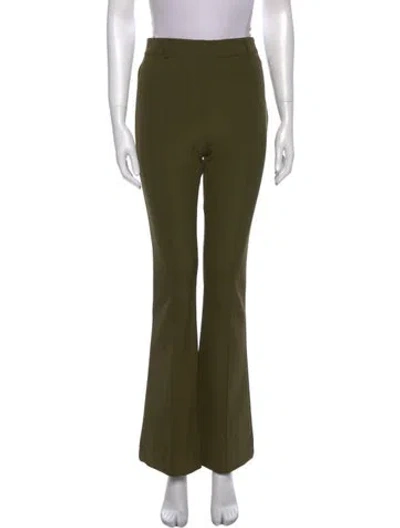 Pre-owned Veronica Beard Wide Leg Pants In Green