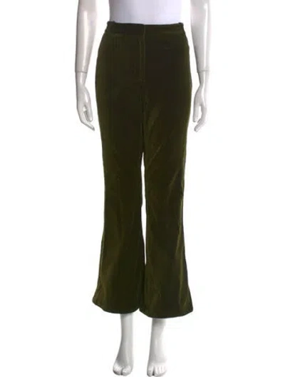 Pre-owned Veronica Beard Wide Leg Pants In Green