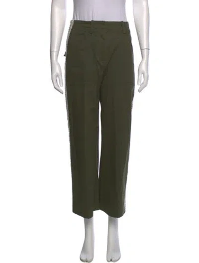 Pre-owned Veronica Beard Wide Leg Pants In Green