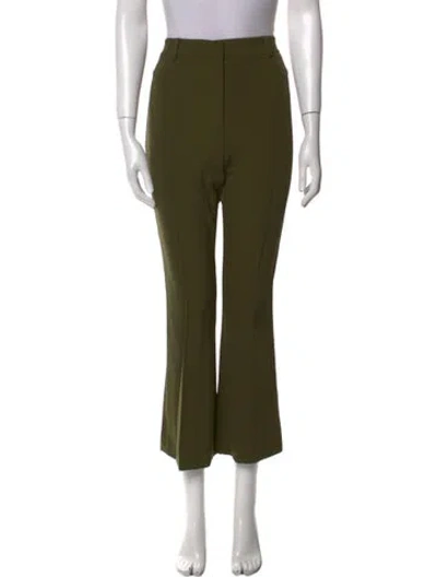 Pre-owned Veronica Beard Wide Leg Pants In Green