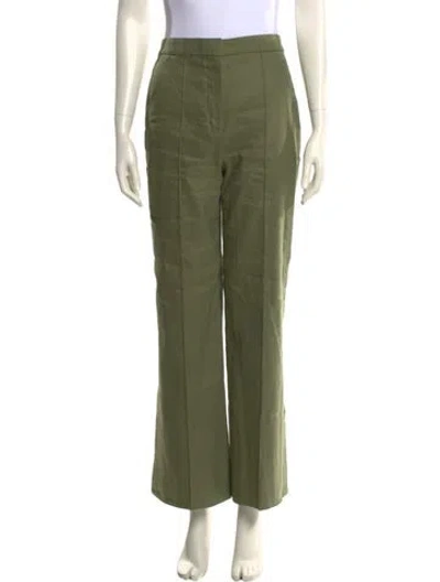 Pre-owned Veronica Beard Wide Leg Pants In Green