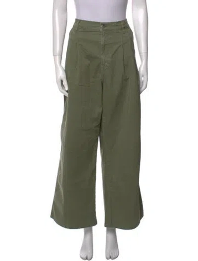 Pre-owned Veronica Beard Wide Leg Pants In Green