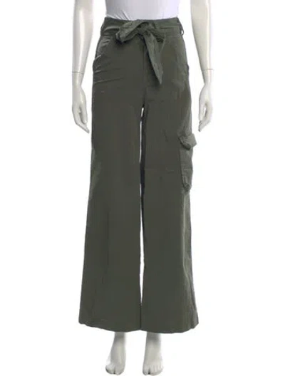 Pre-owned Veronica Beard Wide Leg Pants In Green