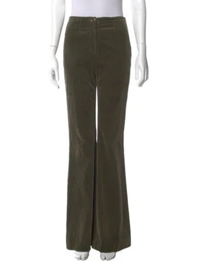 Pre-owned Veronica Beard Wide Leg Pants In Green