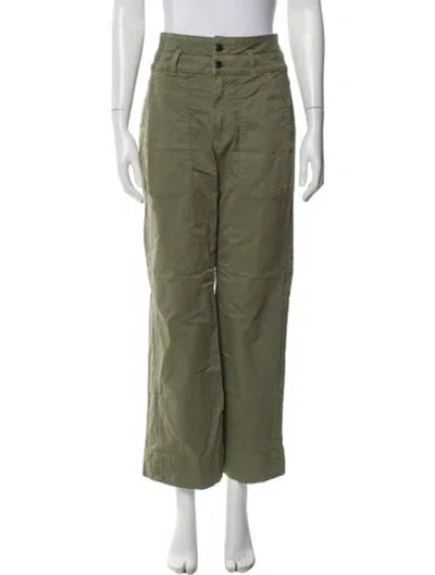 Pre-owned Veronica Beard Wide Leg Pants In Green