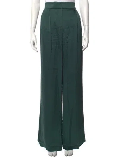 Pre-owned Veronica Beard Wide Leg Pants In Green