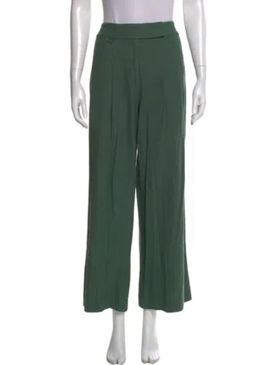 Pre-owned Veronica Beard Wide Leg Pants In Green