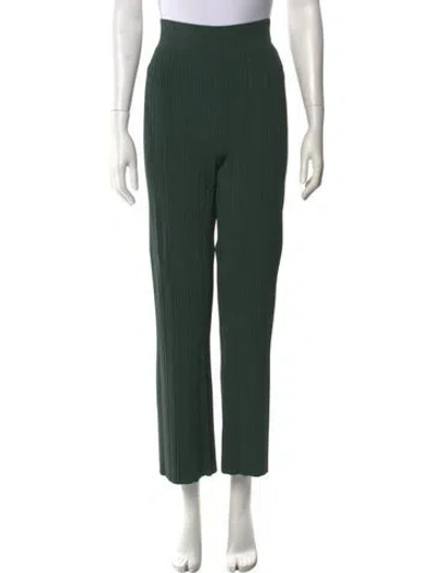 Pre-owned Veronica Beard Wide Leg Pants In Green