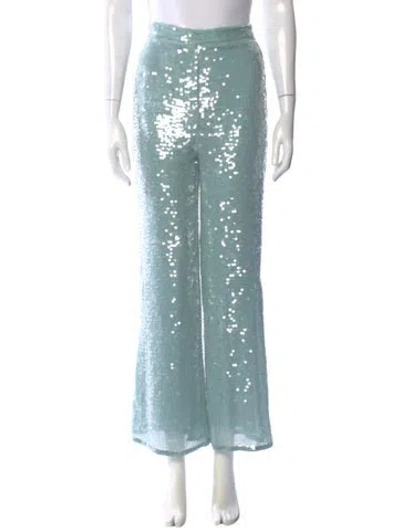 Pre-owned Veronica Beard Wide Leg Pants In Green