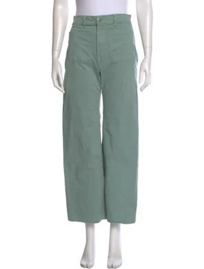 Pre-owned Veronica Beard Wide Leg Pants In Green