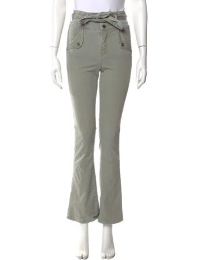 Pre-owned Veronica Beard Wide Leg Pants In Green