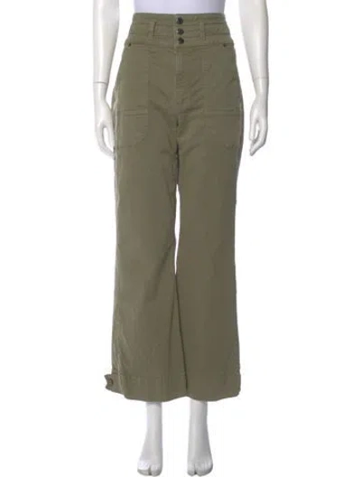 Pre-owned Veronica Beard Wide Leg Pants In Green