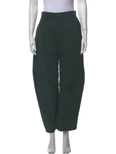 Pre-owned Veronica Beard Wide Leg Pants In Green