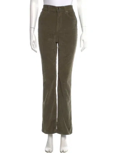 Pre-owned Veronica Beard Wide Leg Pants In Green