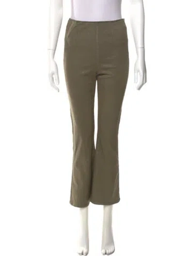 Pre-owned Veronica Beard Wide Leg Pants In Green