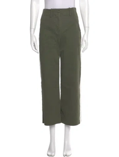 Pre-owned Veronica Beard Wide Leg Pants In Green