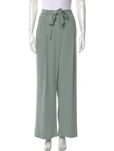 Pre-owned Veronica Beard Wide Leg Pants In Green